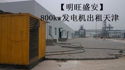 天津中國石化油氣處理廠建設租用800千瓦發電機組進行測試