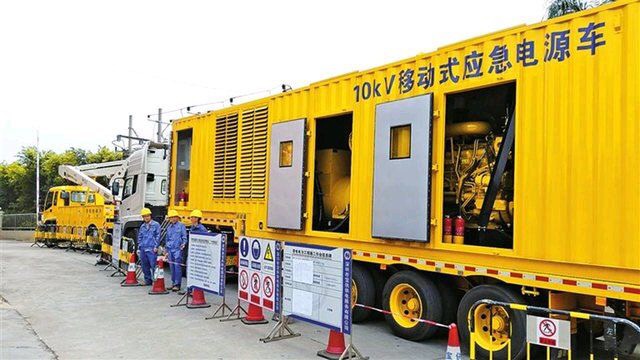 今天300kw發電機出租，為豐臺小區電力改造供電